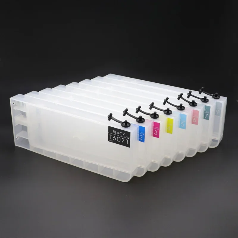 8 Color 4880 Empty Refillable Ink Cartridge For Epson Stylus Pro 4880 4800 4000 4450 4400 7600 9600 Printer 300ML T6071-T6079