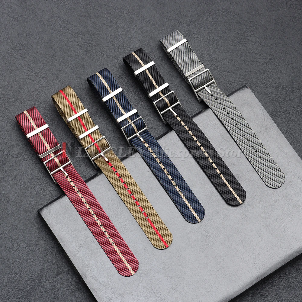 Premium Nylon Canvas Watch Band - Military Style Sport Strap