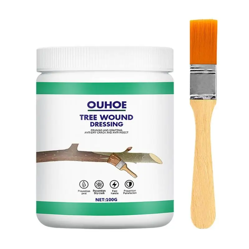 

Tree Wound Pruning Sealer Tree Wound Bonsai Cut Paste Smear Agent Plant Grafting Pruning Sealer With Brush Bonsai Cut Wound