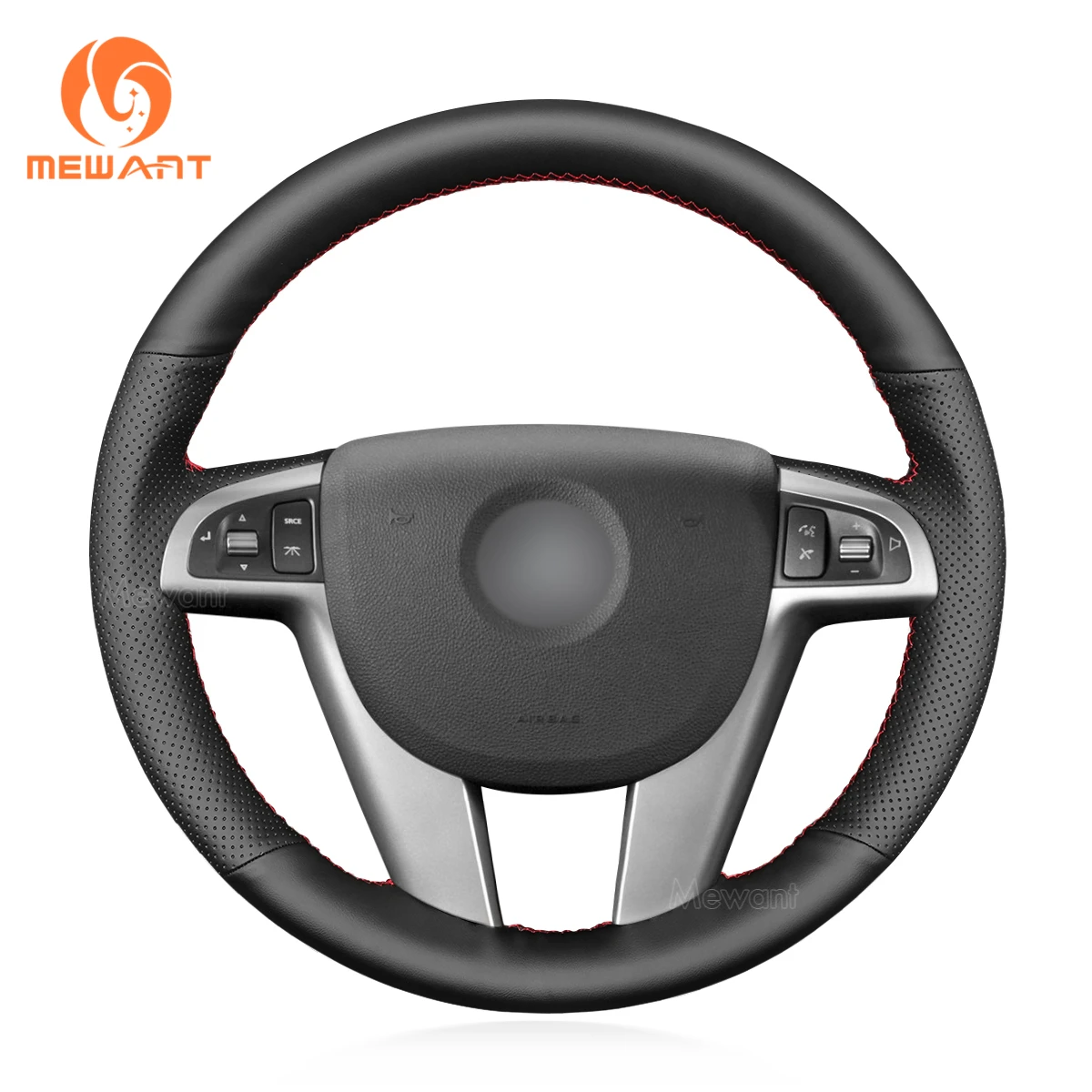 MEWANT Custom Leather Steering Wheel Cover For Honda Civic 9 (2012-2015) - DIY Sew-On Cover