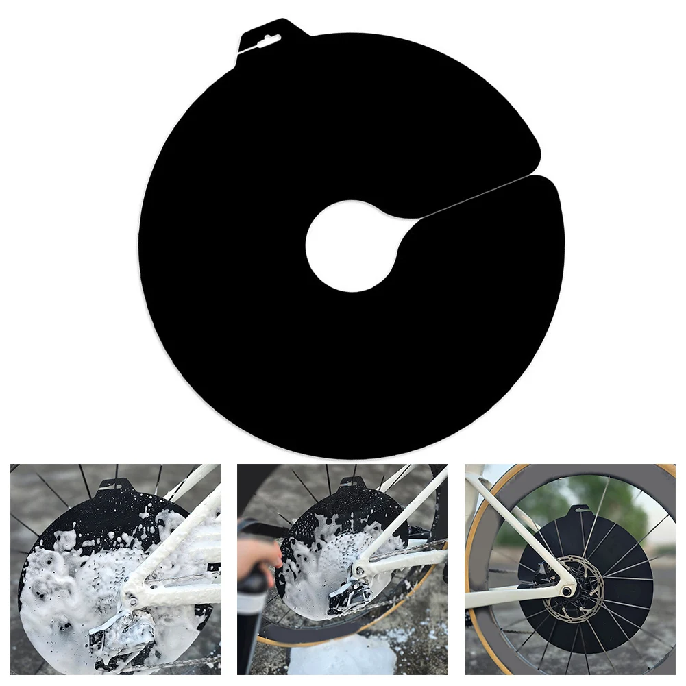Bicycle Motorcycle Washing Disc Road Bike Disc  PVC Plate Brakes Clean Brake Disc Protective Cover Anti Grime Guard Wheel Cover