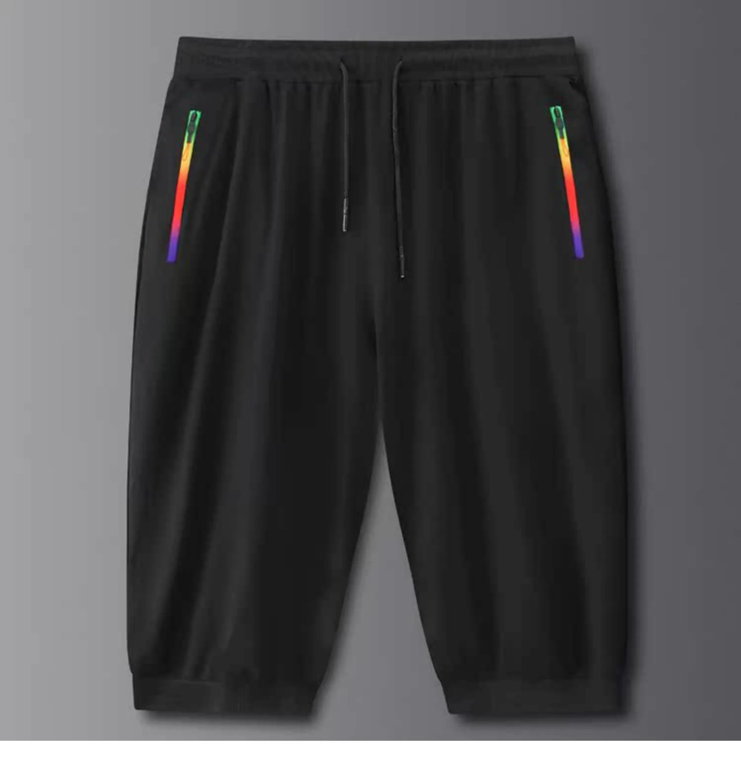 Men's oversized Calf-Length Pants summer casual loose national tide seven-point shorts 200kg plus size 14XL 15XL tide trousers 2
