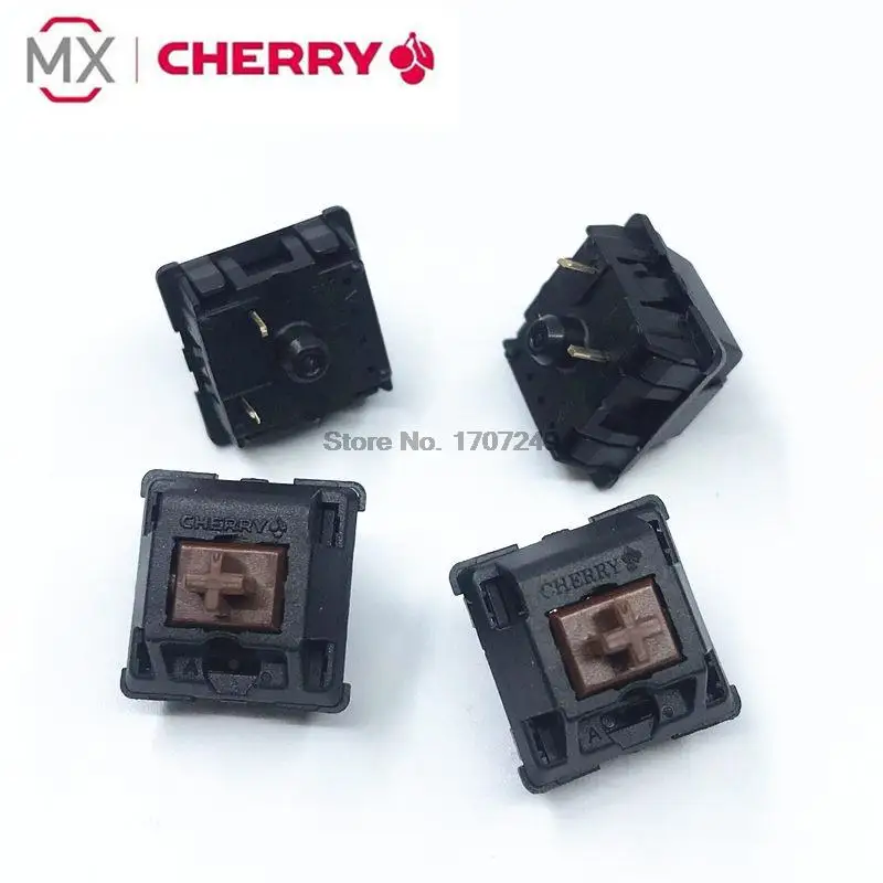 오리지널 체리 MX 기계식 키보드 스위치, 실버, 레드, 블랙, 블루, 브라운, 그레이 축 스위치, 3 핀 체리 축 스위치, 2 개