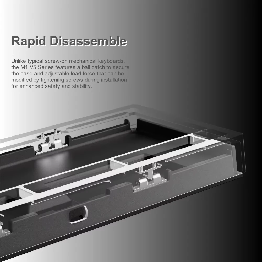 Akko MonsGeek M1 V5 لوحة المفاتيح الميكانيكية تفكي...