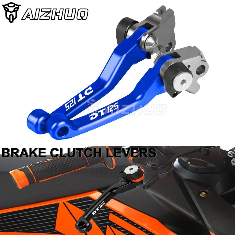 

DT125 Motorcycle Dirt Bike Pivot Handle Brake Clutch Levers For Yamaha DT 125 1987-2006 2005 2004 2003 1988 1989 1990 1998 1997