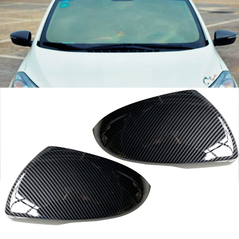 

1 Pair Black Carbon Fiber Style ABS Car Side Door Rearview Mirror Cover Cap Fit for Kia K5 Optima 2016 2017 2018 2019