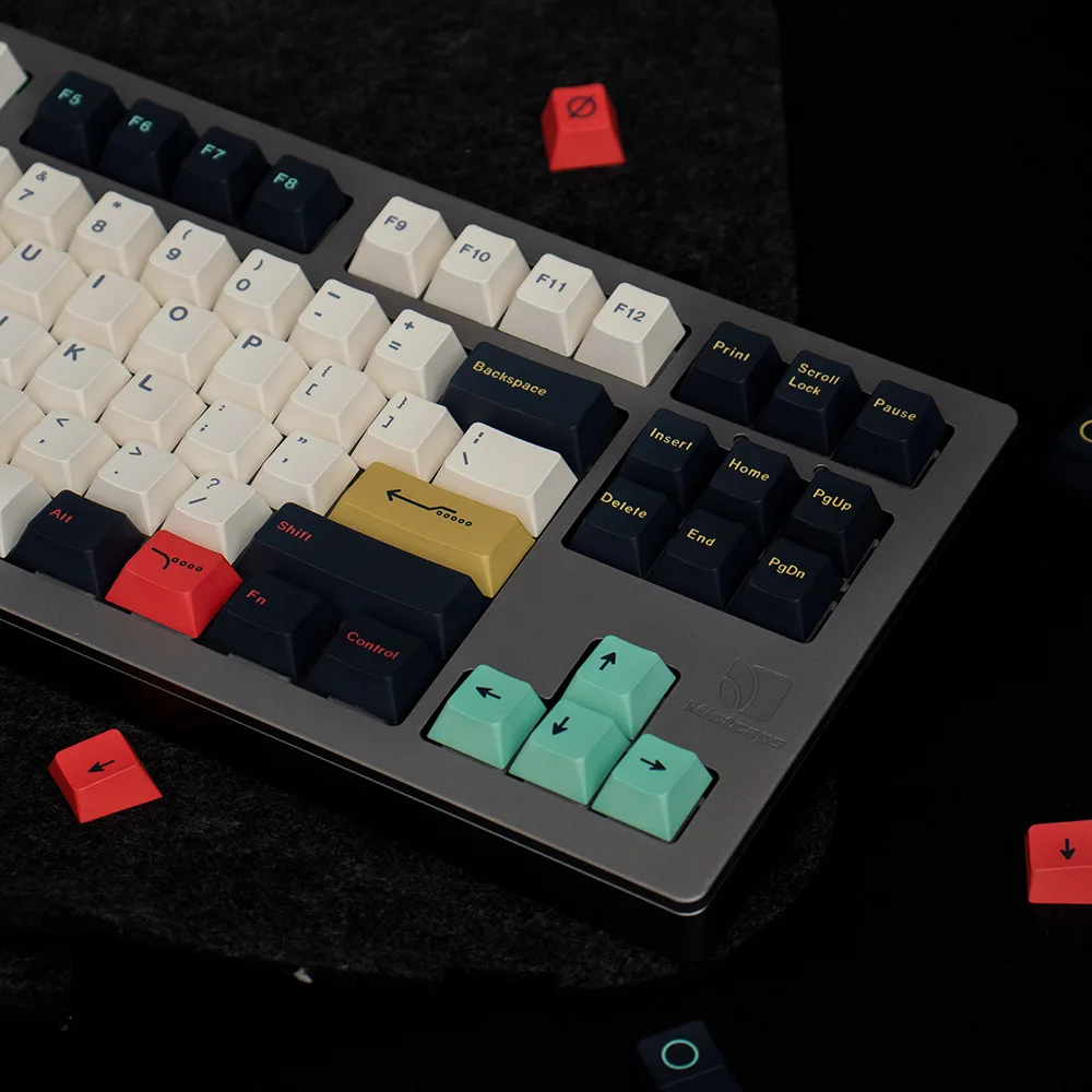 Teclado Mecânico Keycaps Teclado Mecânico Gmk Metnecneca 139 Chaves Cherry Keycap Dye-sub Inglês Personalidade Personalizada 61 64 68 75 84 84 96 96 - Imagem 3