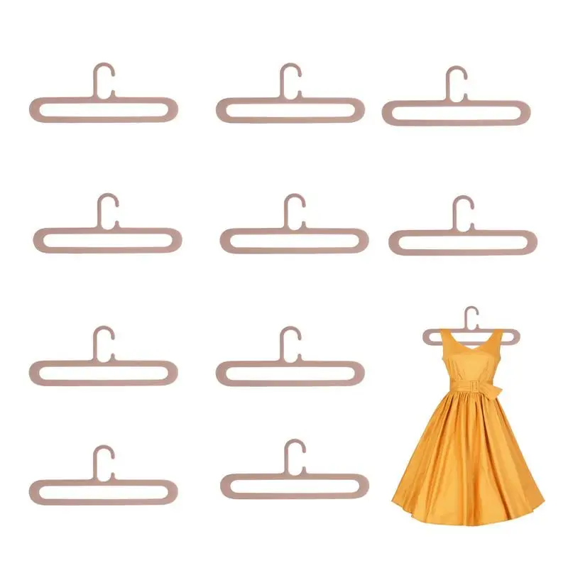 

10PCS Non Slip Clothes Hangers Portable windproof clothes hanger hook storage Flexible Clothing Closet Rack home accessories
