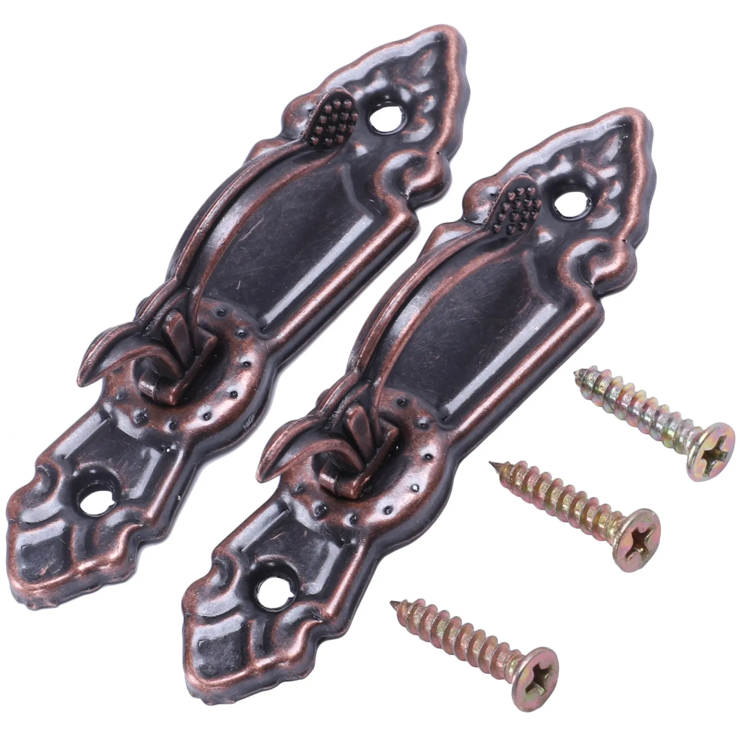 Metal Curtain Tassel Tie Back Tieback Mini Wall Hooks 2PCS Red bronze