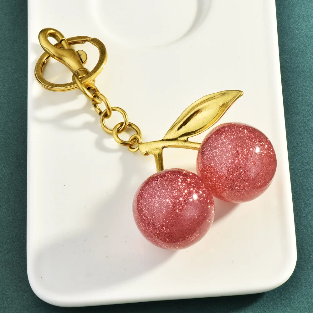 Fruit Charms For Jewelry Making LiQunSweet 100pcs Red Cherry Enamel ...
