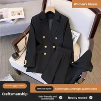 Elegant Commuter Women's Blazer Jacket 2025 New Style Versatile Design Spring Autumn Fashionable Polyester Fiber Full Sleeve