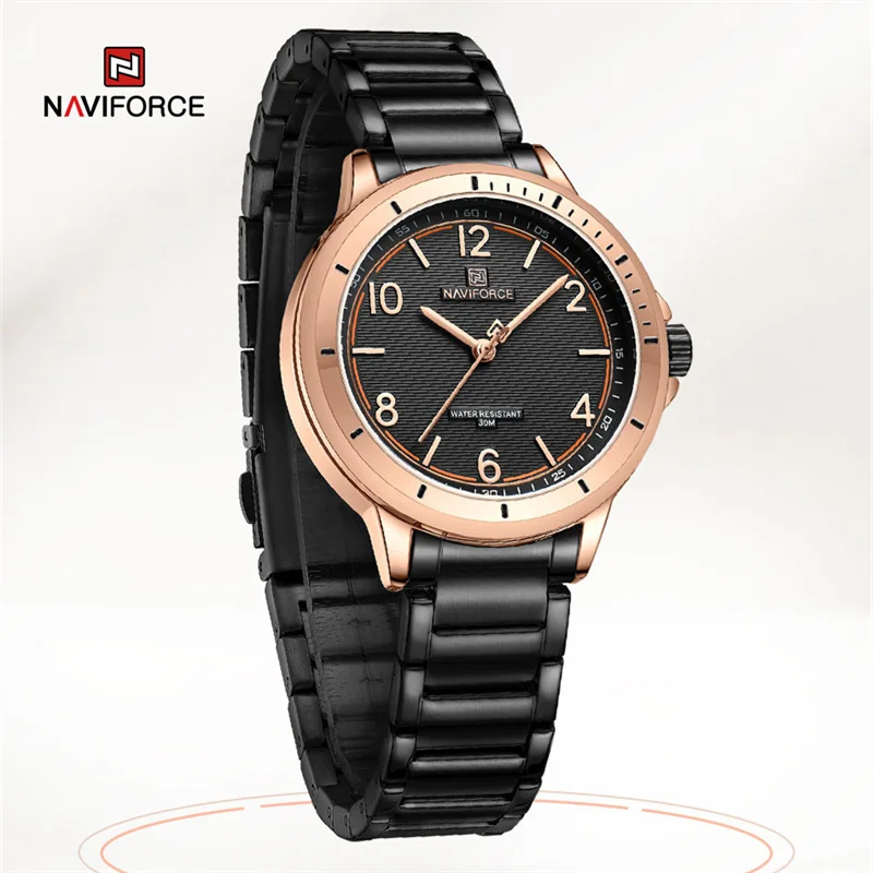 

NAVIFORCE Fashion Women Watch Stainless Steel Band Ladies Clock Luxury Charming Women's Casual Wristwatch Relogio Feminino 2023