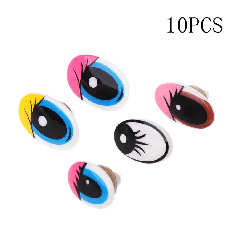 

10pcs Plastic Cartoon Safety for Doll Eyes For Toy Bear Dolls Puppet Stuffed Ani