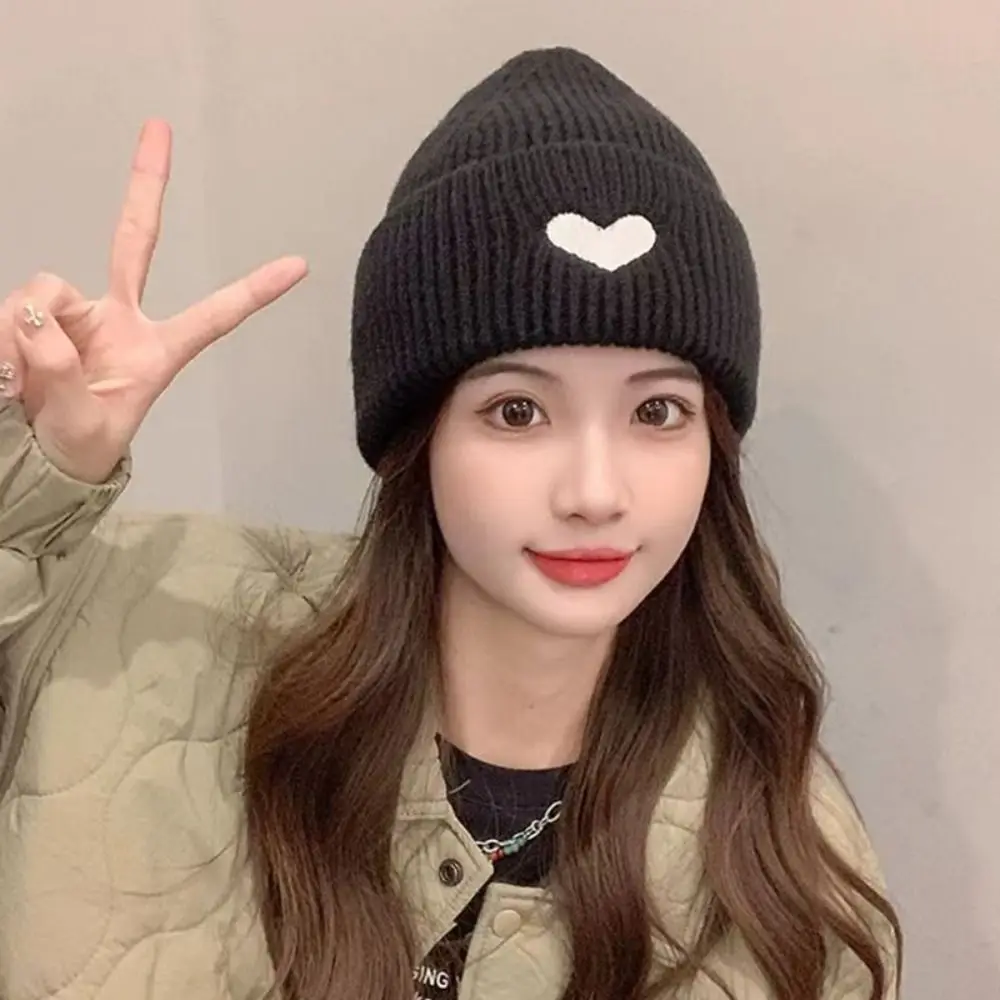 Winter Knitted Beanie Cap Soft Crochet Hat