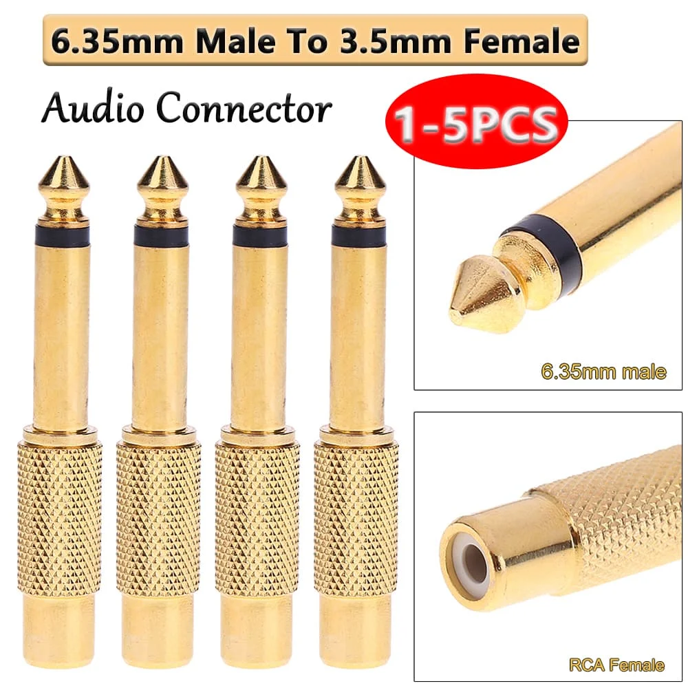 AIM 2X 1/4in MONO TS AUDIO PHONO IN-LINE JACK CONNECTOR 2PC SET - Foto 12