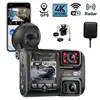4K 2160P WIFI GPS ADAS Logger Dual Lens Car DVR Novatek 96663 Chip Sony IMX323 Sensor Night Vision Dual Camera Dash Cam Recorder 1