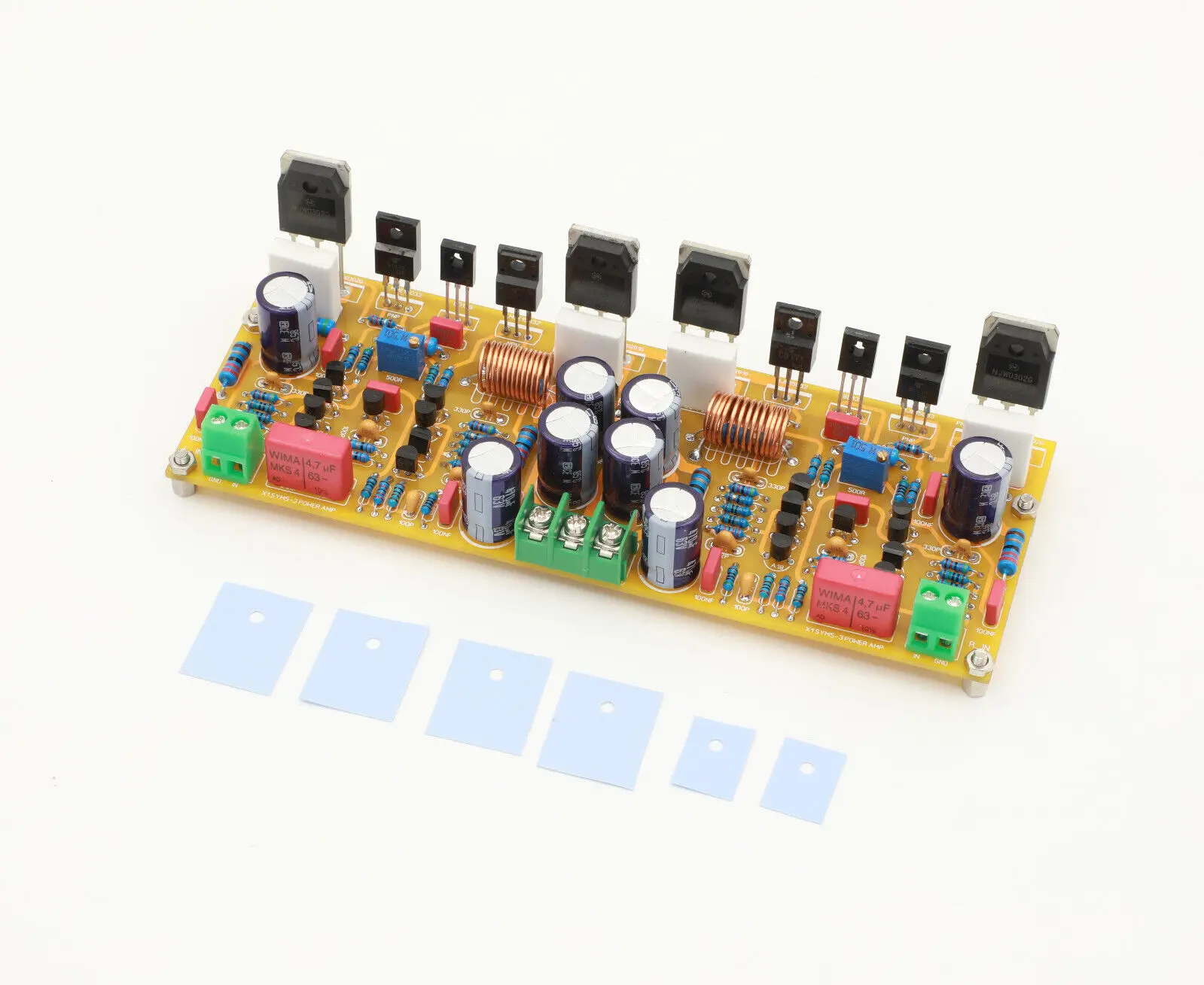 

New Version Symasym5-3 Stereo Discrete Power Amplifier Board Class AB 200W +200W