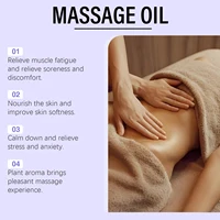 Huile essentielle de lavande hydratante pour le corps, lissage de la peau, doux, soulagement du Stress, douleurs musculaires, aide au sommeil, Spa, huile de Massage relaxante 2