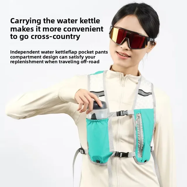 Running Hydrating Vest Backpack Ultralight Hydration Jogging Vest Men Breathable Marathon Bicycle Bag Water Bottle 500ML 4