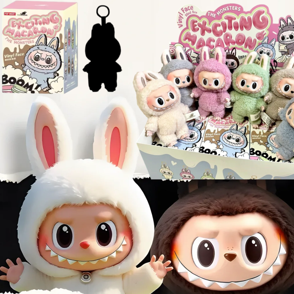 Hot Sale Anime Figure Labubu Have A Seat Series Vinyl Pendant Doll Model Toy Cute Monster Replica Keychain Toys Birthday Gifts