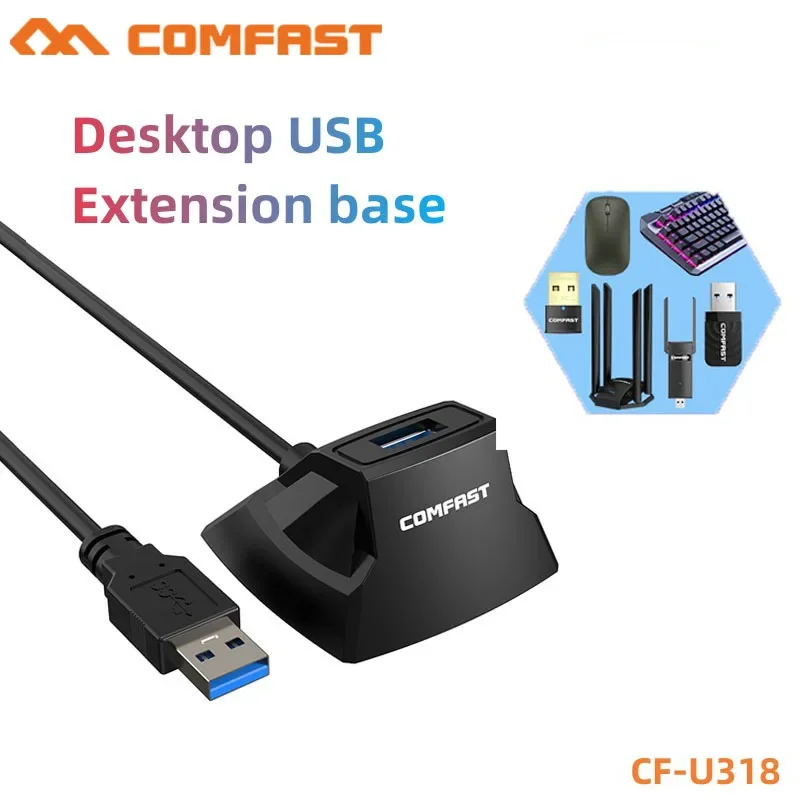 Base de Extensão Adaptador Usb 3.0 Wifi Dispositivo de Transmissão de Alta Velocidade 12 m Placa de Rede Disco u Mouse Áudio