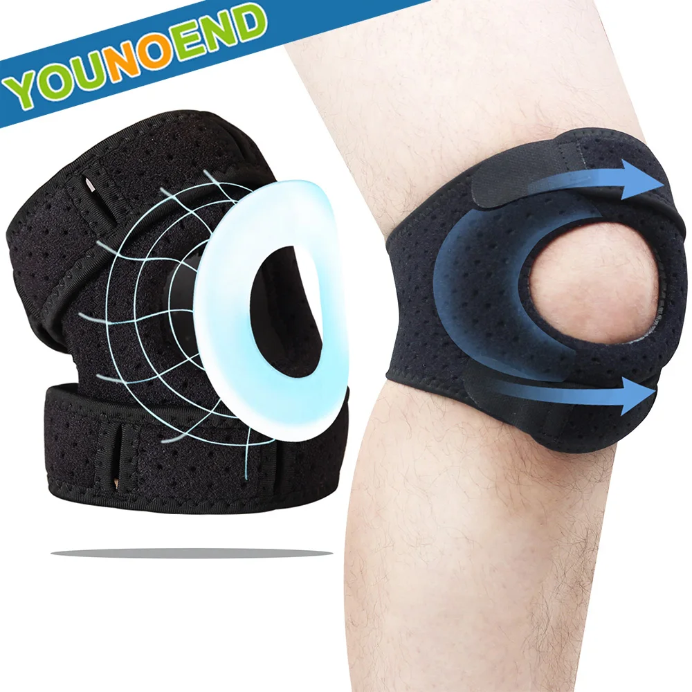 1PC Adjustable Knee Brace Patella Stabilizer for Meniscus Tear,Arthritis,Tendonitis,Pain Relief & Recovery,Tendon Support Strap 1pcs knee brace support compression knee sleeve patella stabilizer for meniscus tear arthritis pain best for running sports