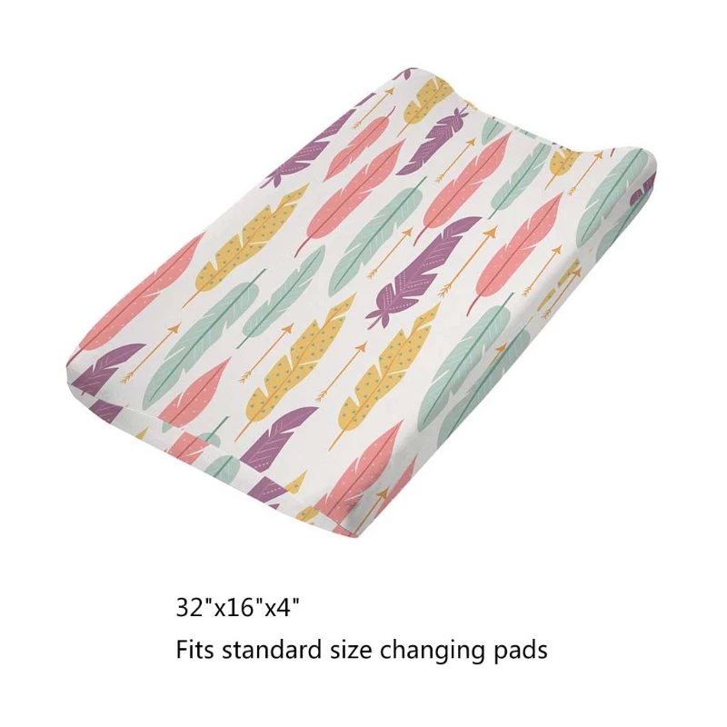 Baby Changing Pad Cover Floral Print Fitted Crib Sheet Infant or Toddler Bed images - 6