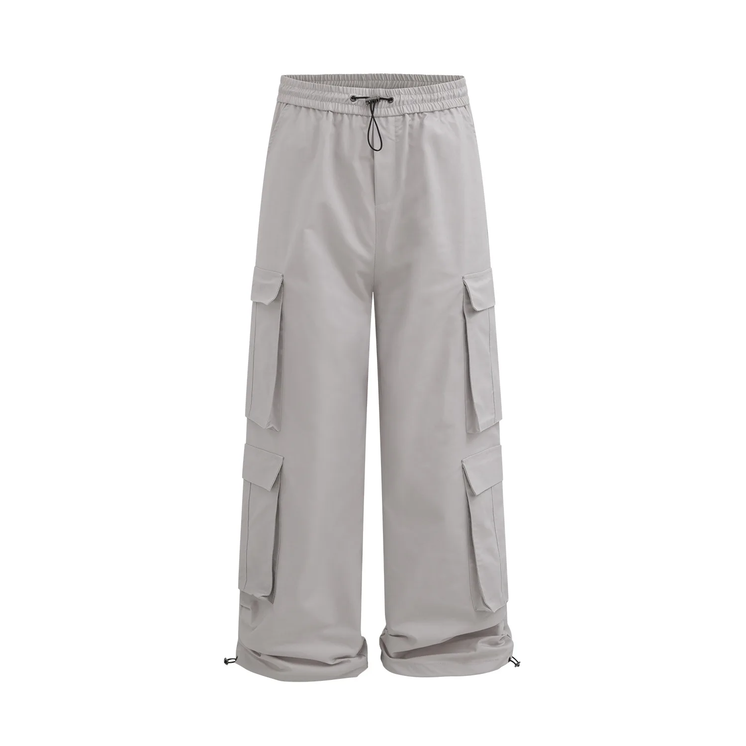 Description Picture 5 of item2024 Spring Autumn New Hip Hop Wide-legged Pants Men Women Loose Casual Cargo Pants Vintage Solid Color Streetwear Trousers