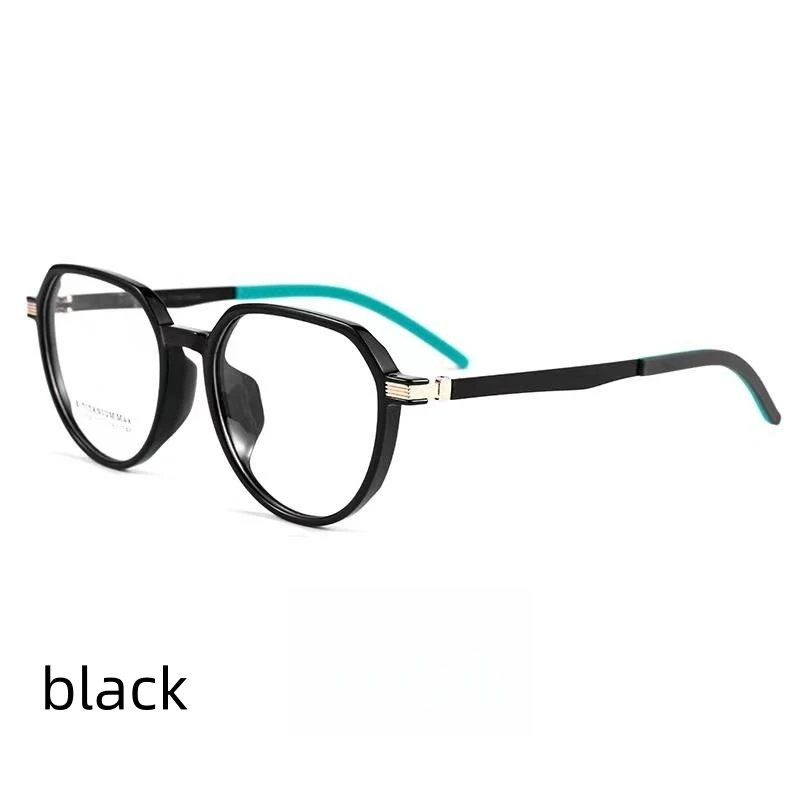 

51mm Ultra Light Square Eyeglasses Frame For Men And Women Titanium Flexible Legs With TR90 Rim Eyewear Spectacles Frame 02208S