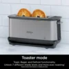 Foodi 2-in-1Flip Toaster 2-Slice Capacity Compact Toaster Oven Snack Maker Reheat Defrost 1500 Watts Stainless Steel 6 Functions 3