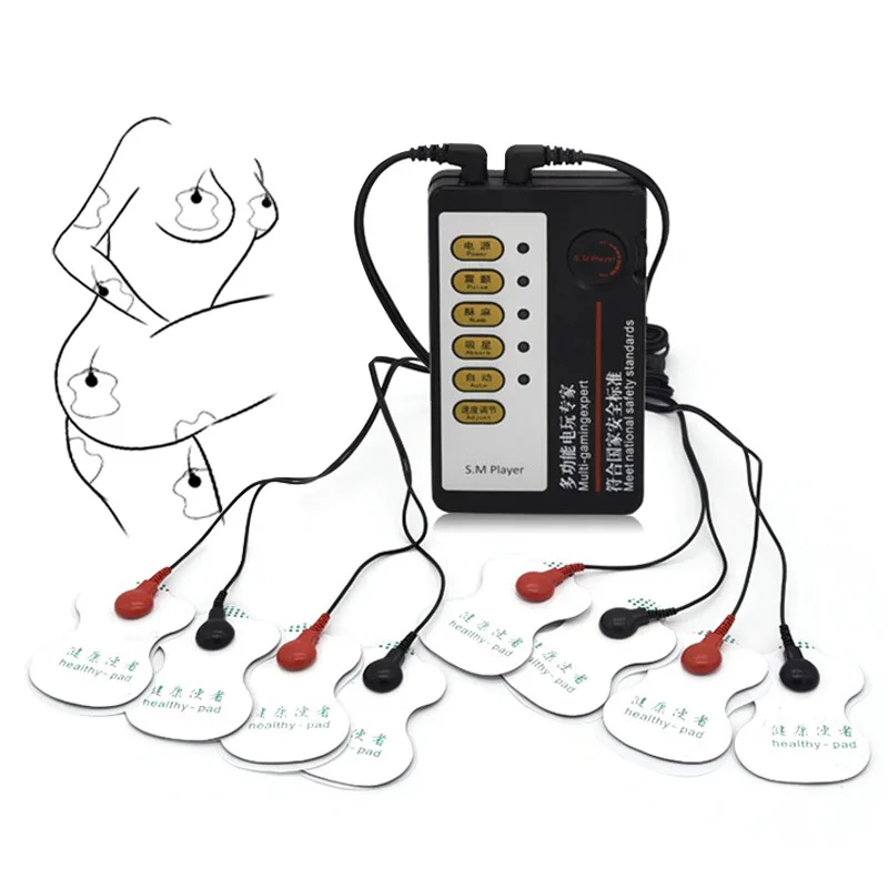 BDSM Fetish Body Massage Patch Electro Shock Body Electrical Stimulation Muscle Relax Pads Electro Sex Toys Exotic Accessories electro sex toys electric sex toys