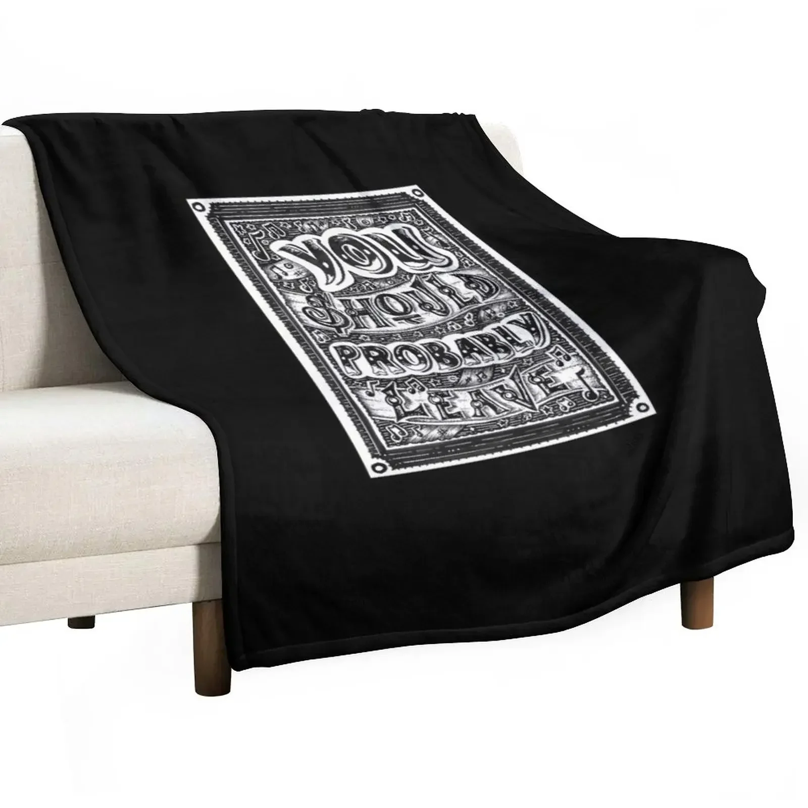 

You Should Probably LeavePost Throw Blanket Baby Beach Blankets