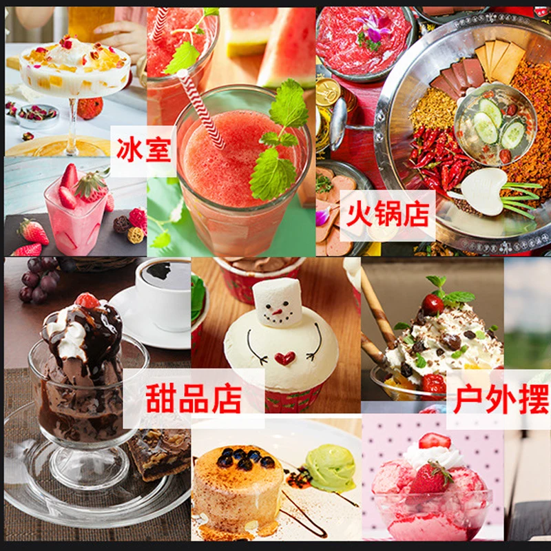 Snowflake Ice Crusher Machine Commercial 2000W 110V 220V Korea Bingsu 400Kg/24h Snow Shaver Maker Ice Crusher Machine Snowflake Ice Cream Machine