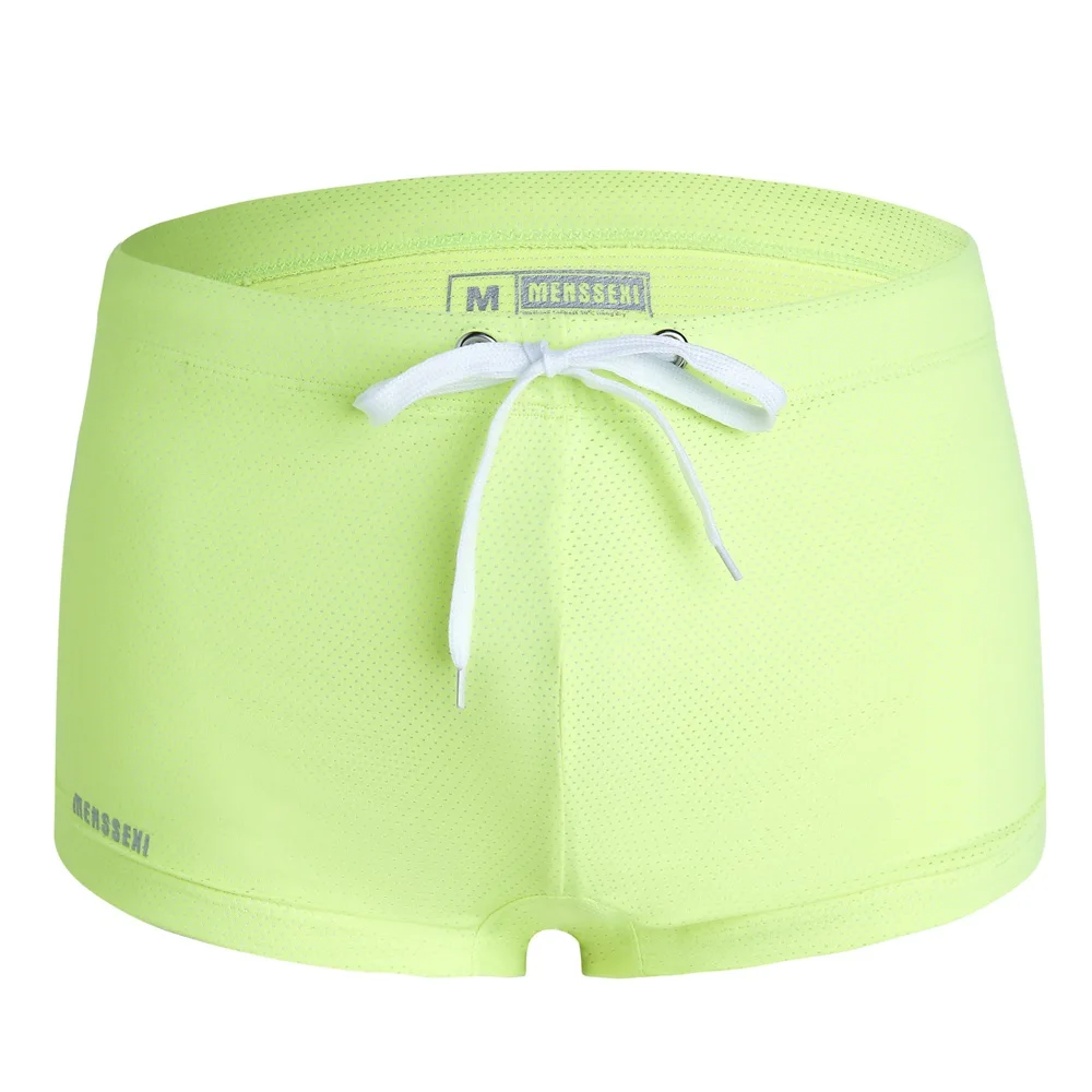 Men's Low-Waist Boxer Swimming Trunks Made of Skin-Friendly Nylon Fabric Light Quick-Drying Anti-Chlorine and Durable Three-Dimensional Tailoring to Fit Waist and Hip Curves Adjustable