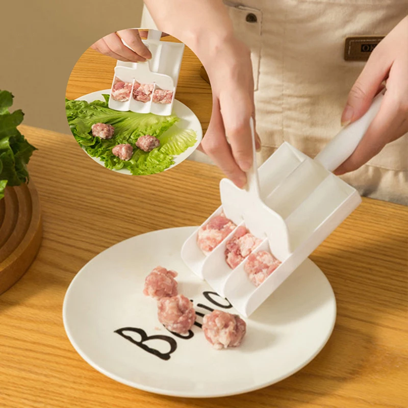 1Pc Plastic Meatball Maker Set Fried Fish Beaf Meat Making Balls Mold