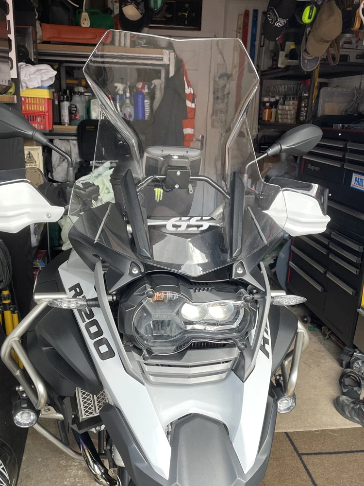 Windschild Für BMW R1200GS / R1250GS (LC) – Transparent/rauch, 44x39 Cm, 5 Mm Stark, Aus ABS