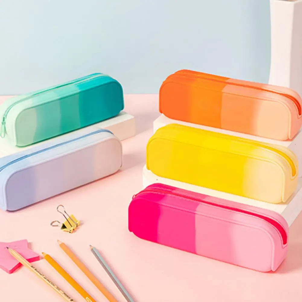 UsefulStationeryPouchSmoothZipperHighCapacityEasytoClean