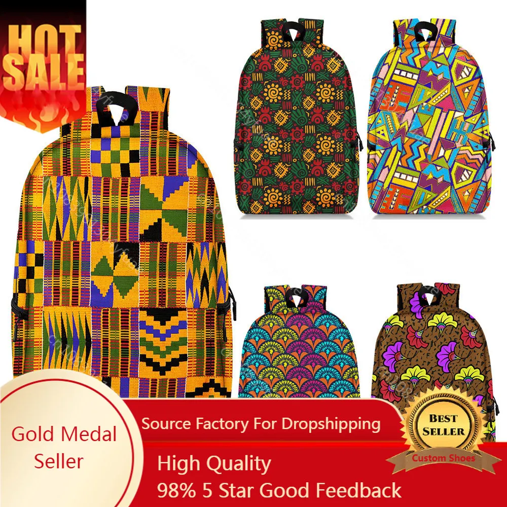 

Afro Tribal Ethic Flower Backpack African Women Shoulder Travel Bags Africa Rucksack Teenager Laptop School Bags Girls Daypack