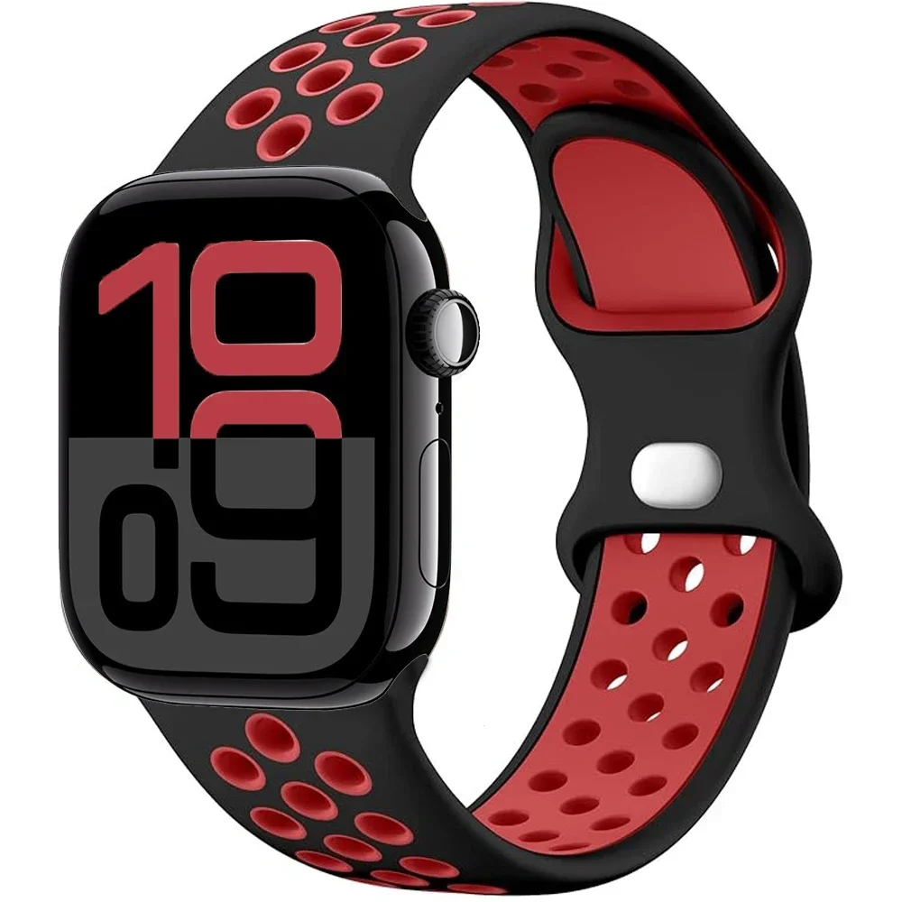 Breathable Sports Silicone Band for Smartwatches - Unisex Design