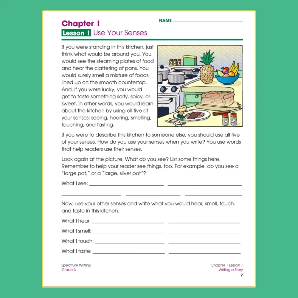 Spectrum Writing Wrokbook K-grade1-8 word-making&writing skills learning English kindergarten to primary school 4
