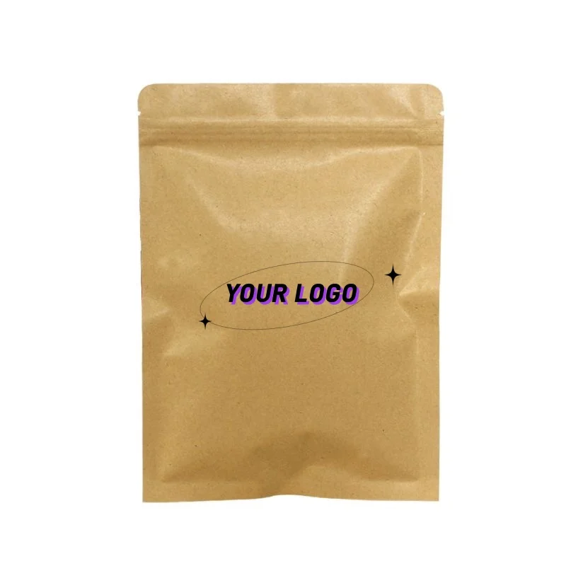 thumbnail image 1 of Bolsa de piel de vaca autosellable a prueba de humedad, logotipo impreso personalizado, regalo para frutos secos, bocadillos, fondo plano, 1 of 5