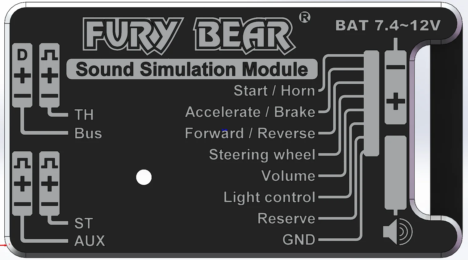 

Nooxion Furybear Sound module 1/14 trucks For Tamiya Lesu For Scania Man Actros Volvo Car Parts Rc Truck Trailer Tipper