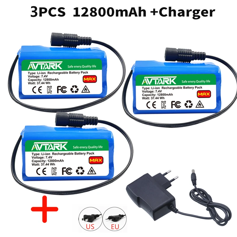 

7,4 V 12800mAh 6800mAh батарея для T188 T888 2011-5 V007 C18 H18 и т. Д. Пульт дистанционного управления