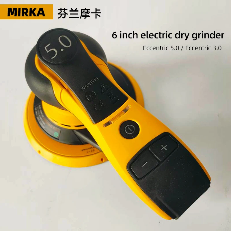 Mirka 6-Inch Electric Sandpaper Machine Polisher Car Putty Grinding Dust-free No. 5 No. 3 Round 150mm