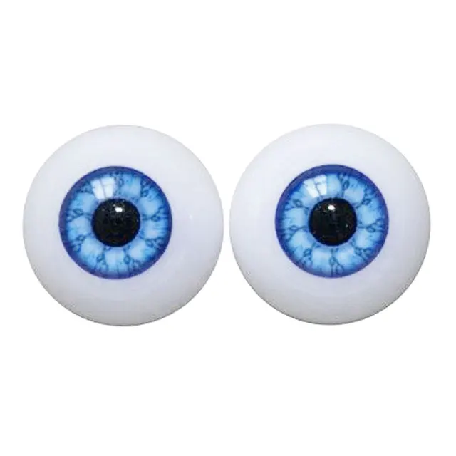 1pair 20mm 22mm 24mm Realistic Half Round Craft Accessories Acrylic DIY Eyeballs Reborn Doll Eyes BJD Mini Easy Use Simulation 2