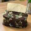 Nordic Cotton Linen Cloth Art Tissue Box Holder Car Tissue Holder Desk Table Napkin Holder Home Decor Handkerchief Box Gift 5