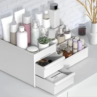 High Capacity Cosmetic Organizer Cosmetic Storage Boxs Jewelry Nail Polish Bathroom Organizer Hom Garden Makeup Bag Organization 2