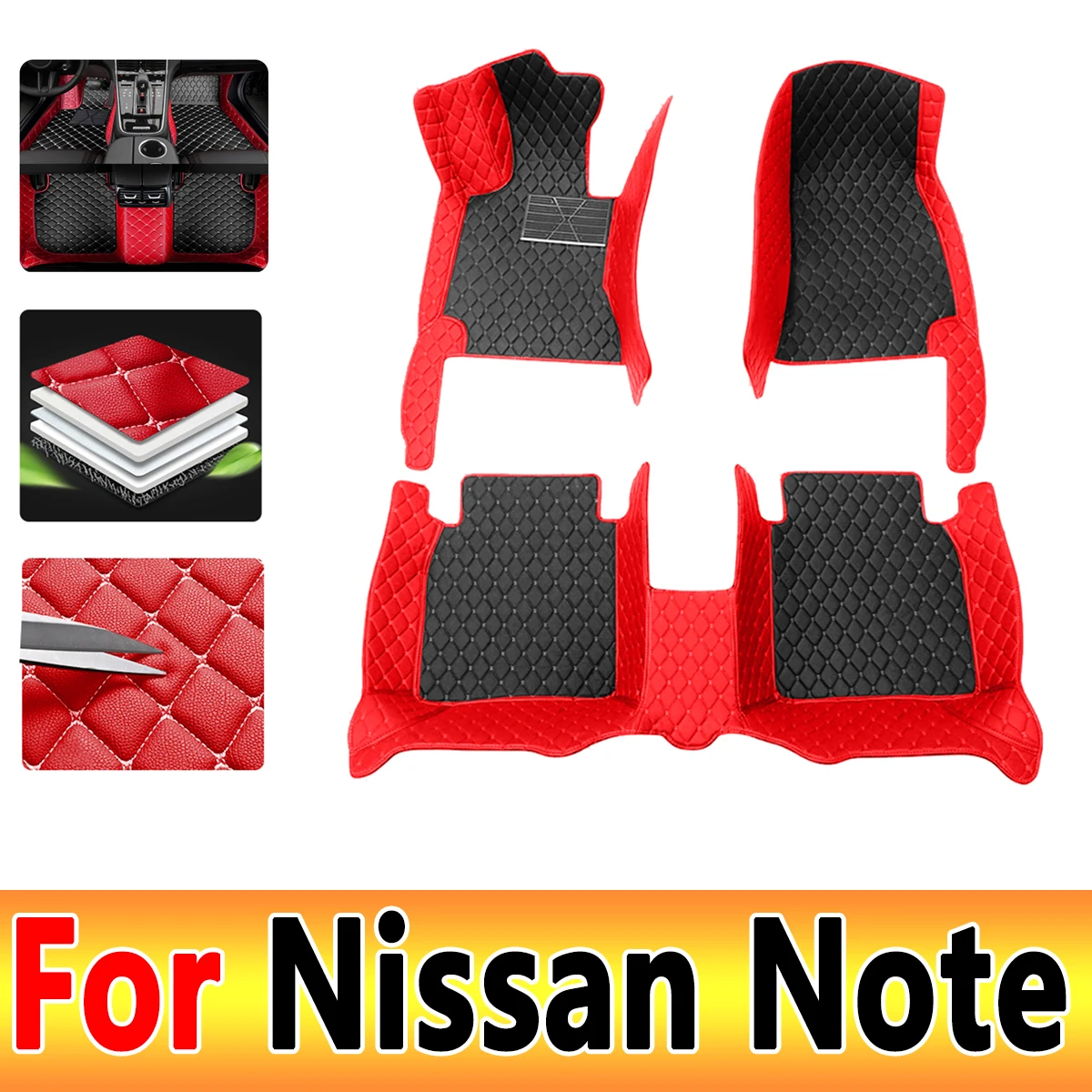 

Car Floor Mats For Nissan Note e-Power E13 2WD 4WD 2021~2023 Waterproof Floor Mats Accesorios Para Auto Car Accessories Interior