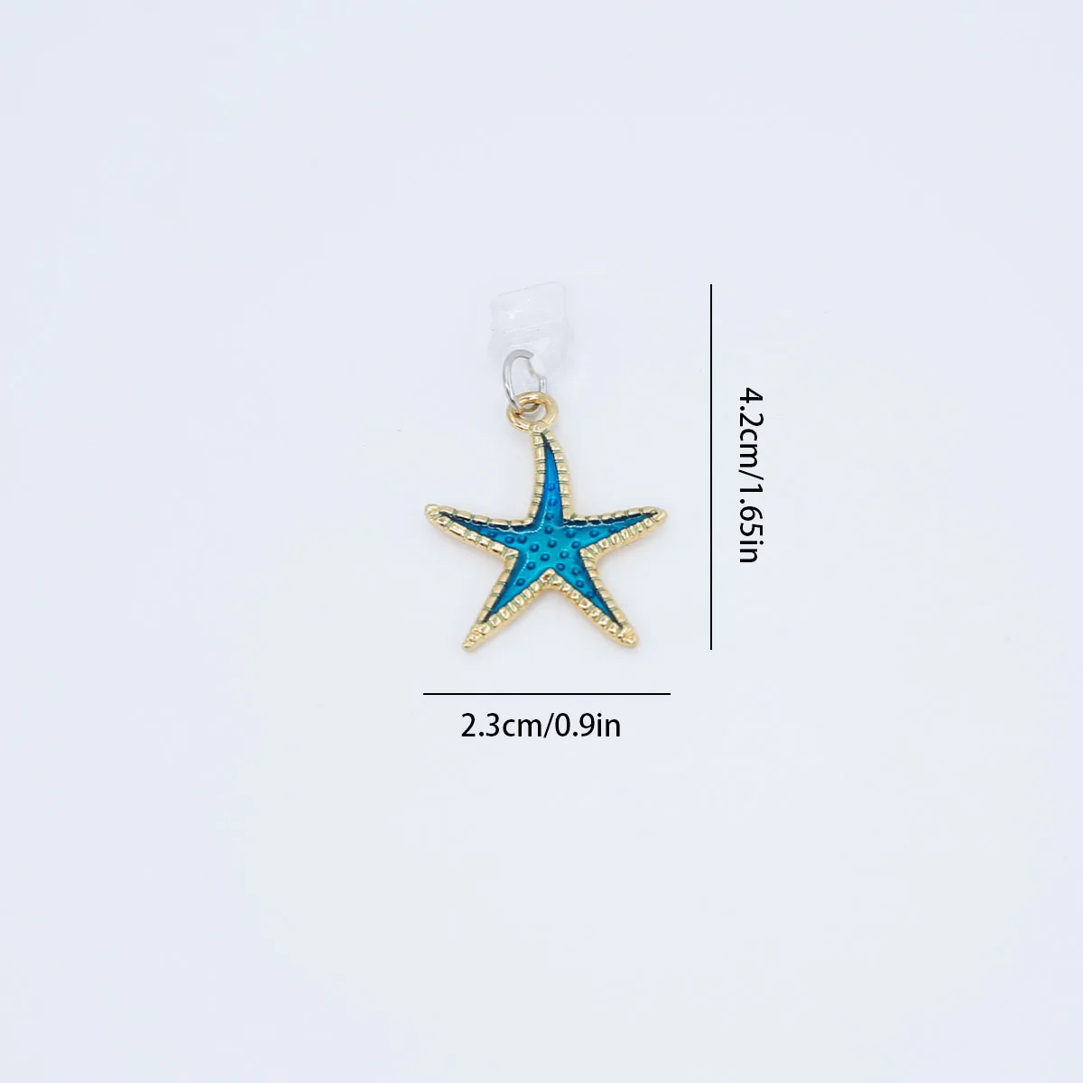 Handy-Staubschutz-Anhänger: Schöner Seestern-Zubehör-Dekor für iPhone 17 Typ-C Anschluss Staubschutz-Geschenk-Lanyard – Detail 6