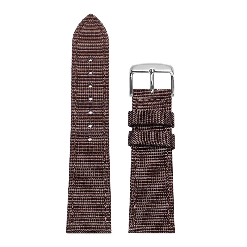 Men's Woven Nylon Watch Strap - Durable Design in Black